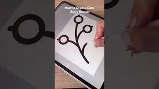 How to draw a cute berry branch♥️ 