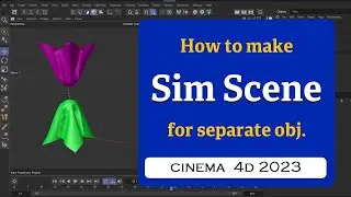 How to create a Simulation Scene in Cinema 4D 2023 @MaxonVFX ​