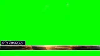 BREAKING NEWS BANNER  GREEN SCREEN EFFECT