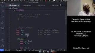 Computer Organization and Assembly Language 07 - More Addressing, CMP and Jumps (Urdu)