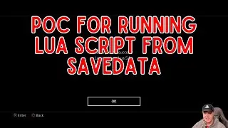 Proof of Concept for Running Lua Script from Savedata