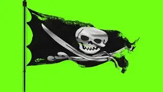 PIRATE FLAG🏴‍☠️ GREEN SCREEN