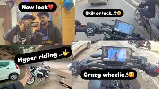 Crazy Ride on fkn 390❤️ | Hyper Riding ❤️ | My New looks🥰 | The white Rider❤️