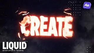 Creating Liquid Text Animation | After Effects Tutorial