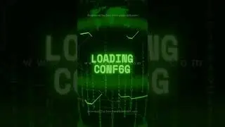 LOADING CONFIG   Retro CRT green screen glitch text animation