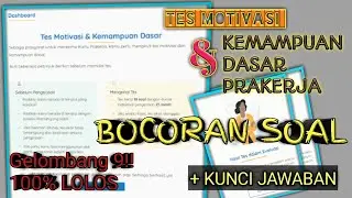 Bocoran soal Tes kartu Prakerja gelombang 9 | Soal tes prakerja KUNCI JAWABAN Kartu PRAKERJA 2020