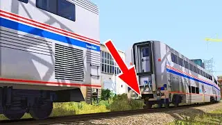 Emergency break! for a broken coupler on the Amtrak Train