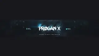 YOUTUBE BANNER TEMPLATE #6 PSD FİLE FREE DOWNLOAD PHOTOSHOP - PROGAN X STUDİO