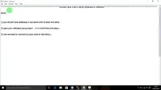 connect java code to sql server (java derby)