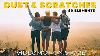 Dust & Scratches | Dust Scratches Overlay | Dirt | 4K effects | ANIMATED TEXTURE