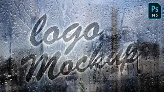 Water Drops Effect Logo Mockup on Glass Wall Tutorial in Adobe Photoshop