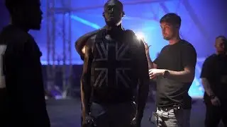 Stormzy backstage at Glastonbury 2019