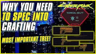 WHY CRAFTING IS THE BEST SKILL TREE IN CYBERPUNK 2077 | How To Craft Rare Mods | Crafting Guide