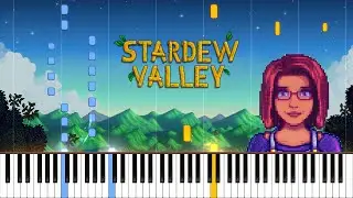 Fall (Ghost Synth) - Stardew Valley Piano Cover | Sheet Music [4K]
