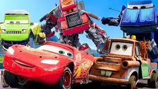 Lightning McQueen in REAL LIFE Transformation transformers