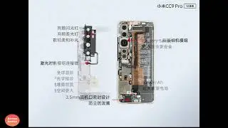 Xiaomi Mi CC9 Pro пошаговая разборка смартфона