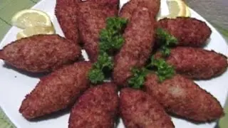 KIBBEH (Stuffed Meat Wheat Balls)