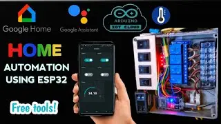 Home Automation with Google home+voice assistant and Arduino iotcloud using ESP32 Microcontroller 👍🏼