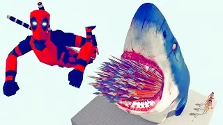FLYING INTO THE SHARK'S MOUTH WITH GOD'S ARCHER | TABS - Totally Accurate Battle Simulator