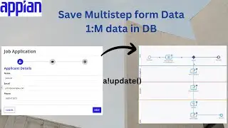 Milestone Form Data to DB | Save 1:M data in DB | Appian Tutorials