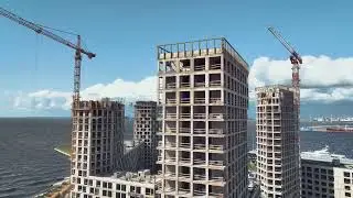 GloraX Premium Василеостровский: ход строительства, июнь 2023