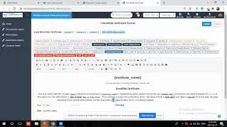 Certificate Generation - dynamic field logic - Web