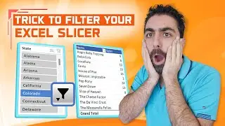 How to Search in a SLICER 🔎🔎 - Useful Excel Trick for your dashboards!