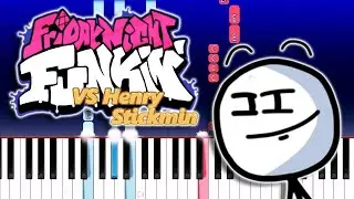 Friday Night Funkin vs Stickman - Wrath Soul (Secret Ending Song)(Piano Tutorial)