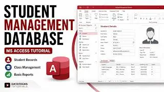 Creating students management database in Microsoft Access \ Full tutorial