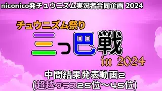 チュウニズム祭り三つ巴戦 in 2024【中間結果発表動画②】