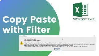 Copy paste with filter in excel to visible cells only.