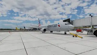 AAL B738 Landing | KDFW | Xplane-12