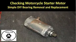 Checking Motorcycle Starter Motor Condition | Simple DIY Bearing Removal