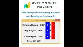 Toolkit Interface Button's Example (tkinter) -- 2