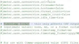 29   How to change Timestamp format in csv   JMeter   Step by Step for Beginners en US