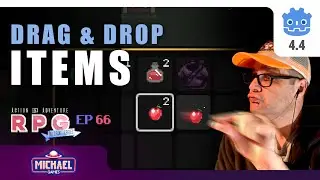 Godot 4.4 Drag & Drop Inventory Items //// Make a 2D AARPG in Godot 4 // E66