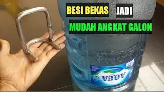 Cara membuat gagang alat pembawa galon dari besi bekas | kreatif TV