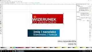 Tworzenie wizytówki w programie Inkscape - Wizerunek to warunek