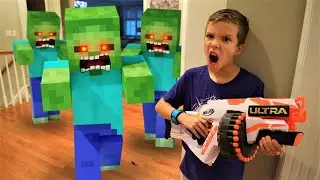 Minecraft Zombies Invade Our House