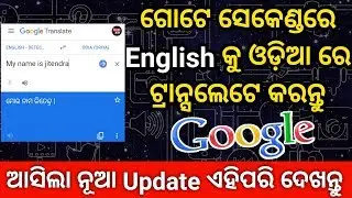 How to translate odia to English in google translate | English to Odia translate