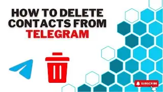 How to delete contacts from telegram app