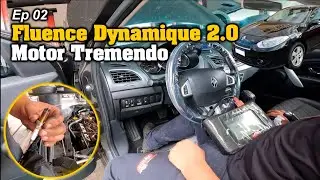 FLUENCE COM PROBLEMA BICOS BOBINA VELAS MOTOR TREMENDO LUZ DE INJEÇÃO ACESSA - Ep02