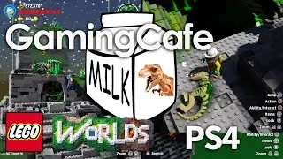 LEGO Worlds Part 35 PS4 T-Rex, Dinosaur Hunting, Coelophysis, Split Screen 1080p