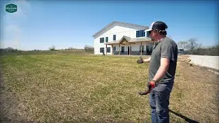 NEW FRONT LAWN REVEAL!! // Spring Seeding Results