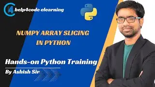 #26 Numpy array slicing in python | 