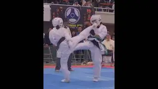 Japanese Karate girl facekick