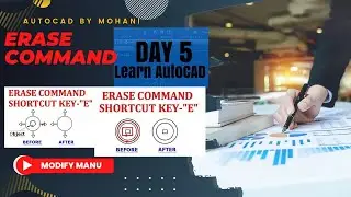 ERASE Command in AutoCAD shortcut. 2023