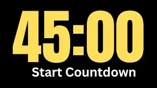 45 Minute Timer │ Countdown Timer 45  Minute │ Silent Timer