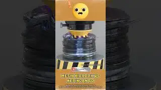 KEPINGAN CD VS MESIN HIDROLIK PRESS #hydraulicpress #automobile #hydraulicpresschannel