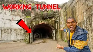 Exploring a Working Tunnel in Rain 🔥🔥 వర్షంలో పనిలో ఉన్న సొరంగంలోకి వెళ్ళాము...😲😲 Telugu Experiments